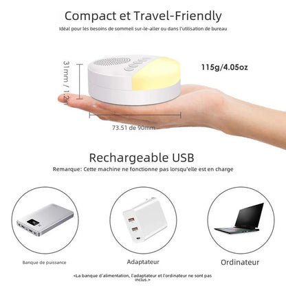 SommeilZen™ Machine à Bruit Blanc & Veilleuse Bébé