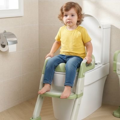 Réducteur de toilette pliable pour enfant vert