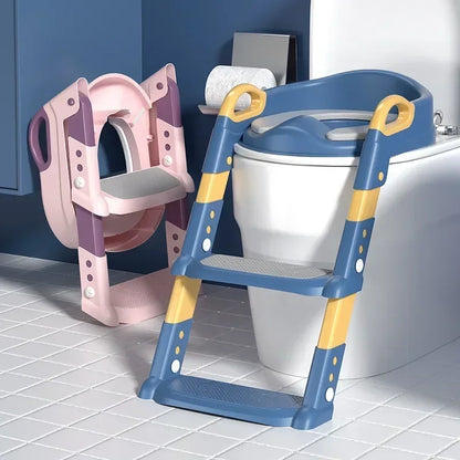 Siège de toilette pour enfants support pliant escabeau