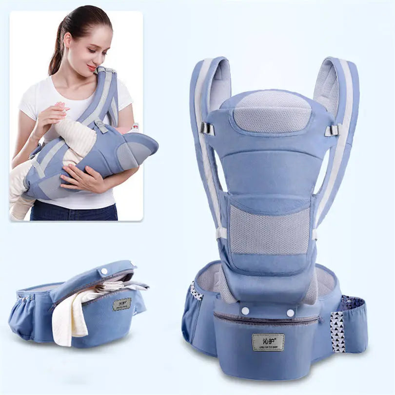 CarrierBlou™: Porte-bébé ergonomique 3 en 1 – BABYSBLOU