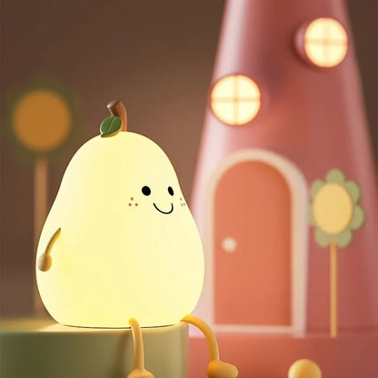 Poirelumière™ veilleuse mignonne en forme de poire pour enfant