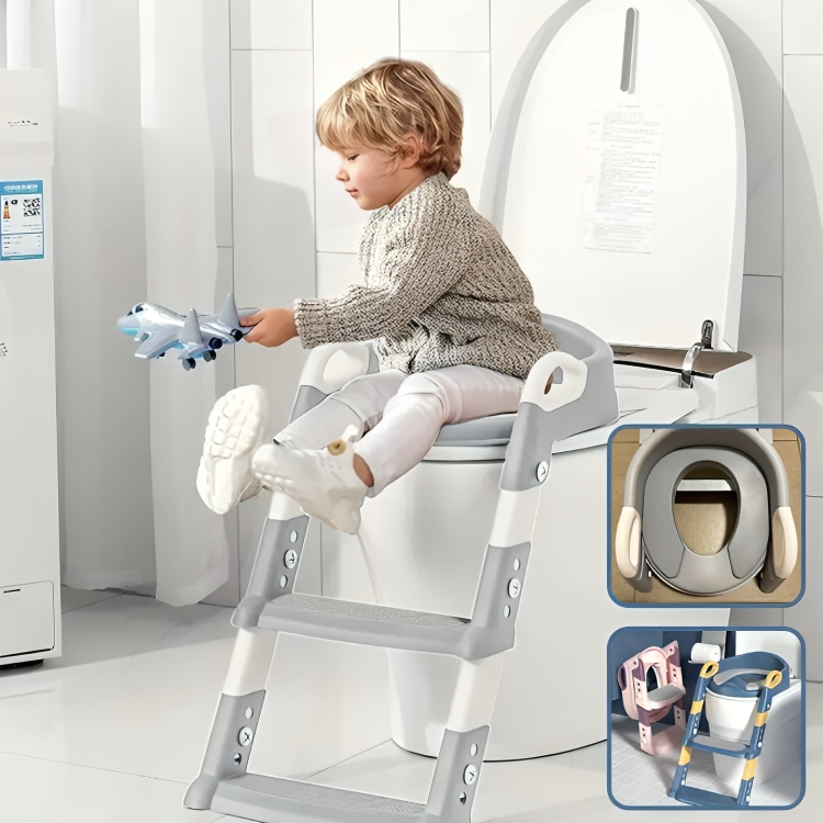Siège de toilette pour enfants support pliant escabeau