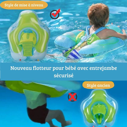 Flotteur P'tit Soleil™ de natation gonflable pour bébé, avec auvent.