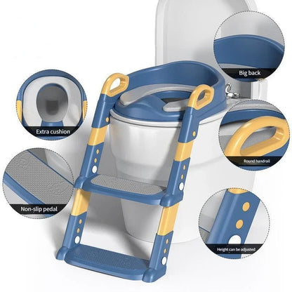 Siège de toilette pour enfants support pliant escabeau