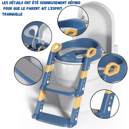 Siège de toilette pour enfants support pliant escabeau