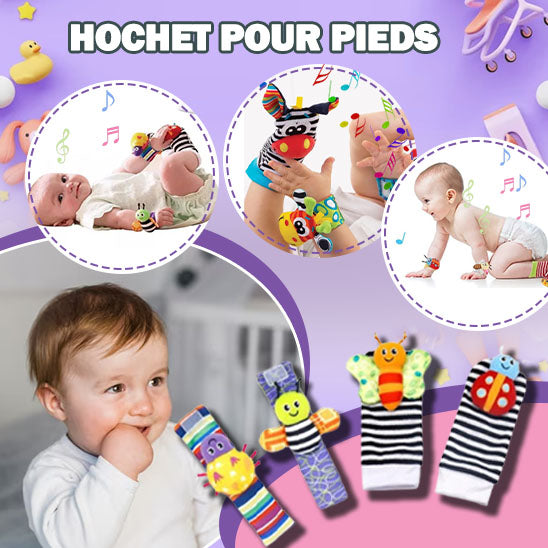 Hochets™ Jouets en peluche doux de poigné et de pied