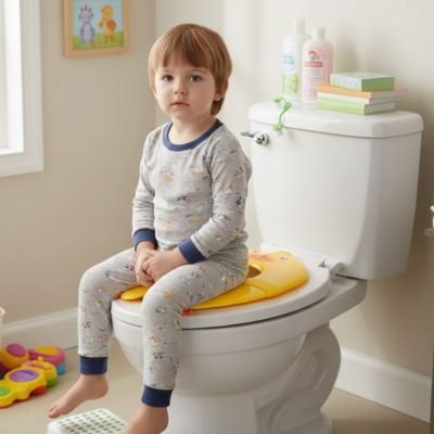 Reducteur de toilette jaune