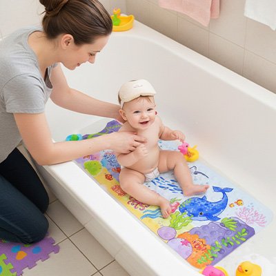 Tapis de bain bebe 