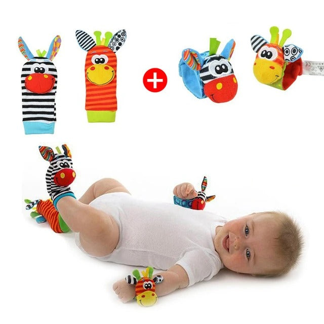 Hochets™ Jouets en peluche doux de poigné et de pied